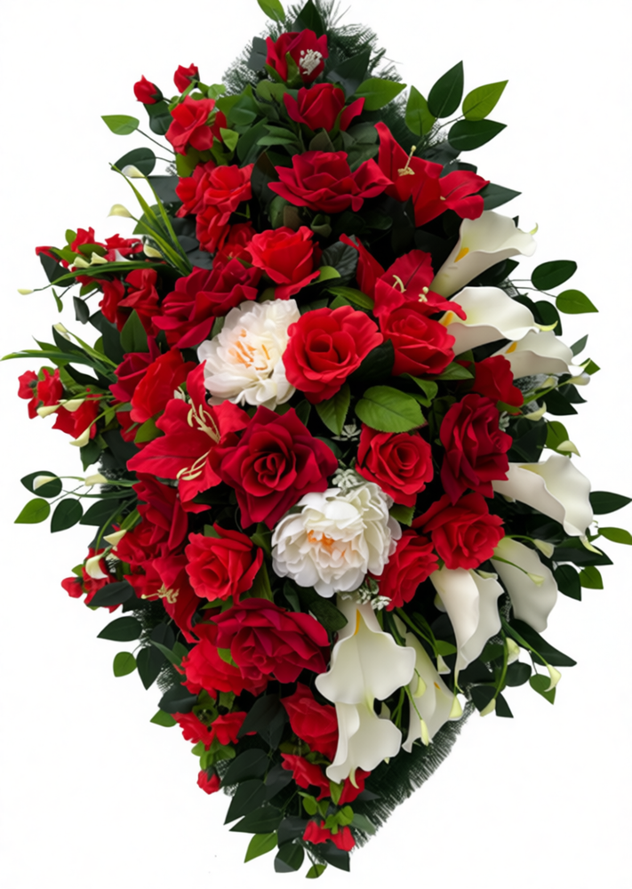 Похоронный венок «Элитный №20» (140 см) Похоронный венок «Элитный №20» (140 см)