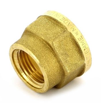 Муфта латунная переходная Tiemme 3/4"x1/2" ВР с внутренней резьбой фитинг 1500046