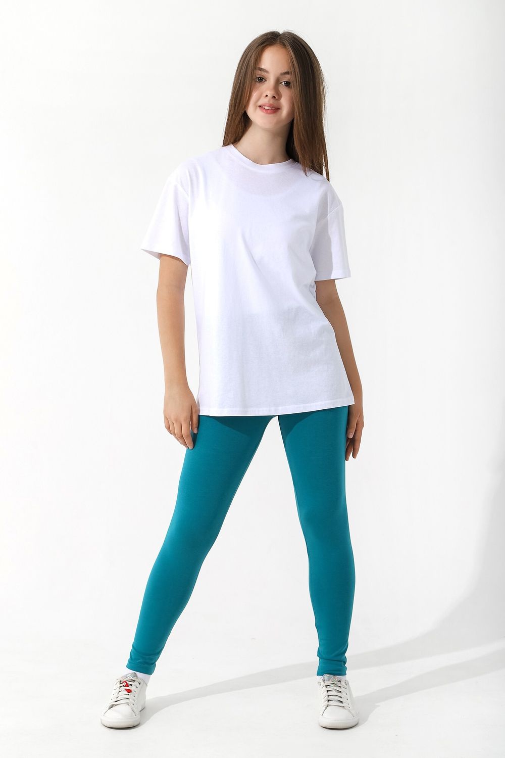 Брюки для девочки Легинсы №2 Виотекс ПЕТРОЛЬ