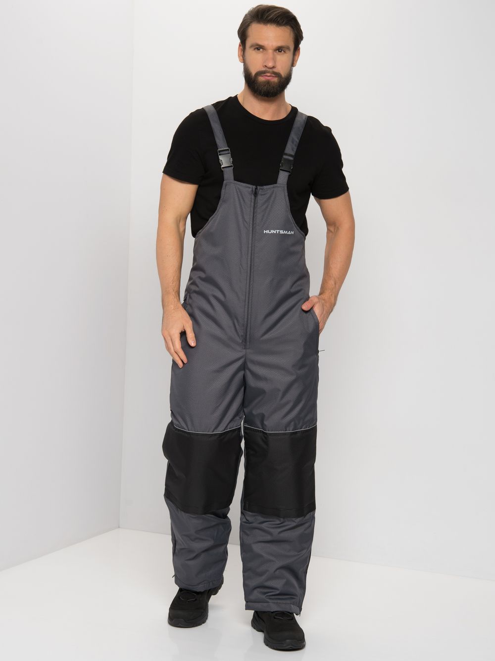 Костюм зимний Полюс ткань Cell цвет Серый/Черный