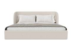 Кровать двуспальная Classic 200 см (молочный, рогожка)