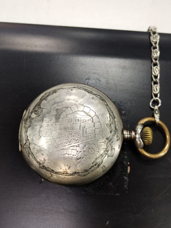 Часы карманные.Beamtenfreund System Glashutte" сер