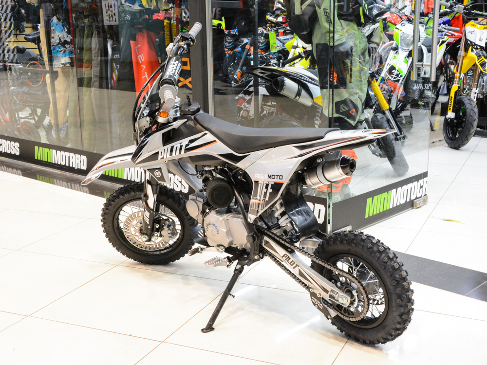 Питбайк Regulmoto PILOT 110EA 12/10 Серый/черный