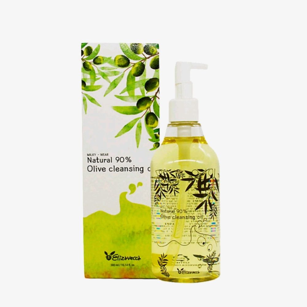 Гидрофильное масло с маслом Оливы Elizavecca Natural 90% Olive Cleansing Oil, 300 мл.