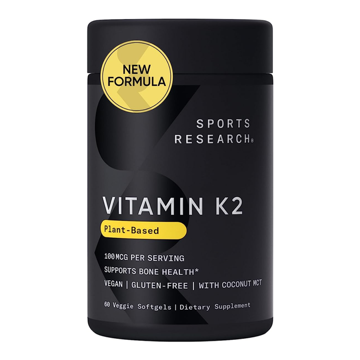 Витамин К2 100 мкг, Vitamin K2 100 mcg, Sports Research, 60 капсул