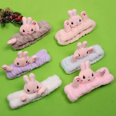 Повязка на голову «Кокетка - Bunny Kika», микс 4 цвета, 6*20 см