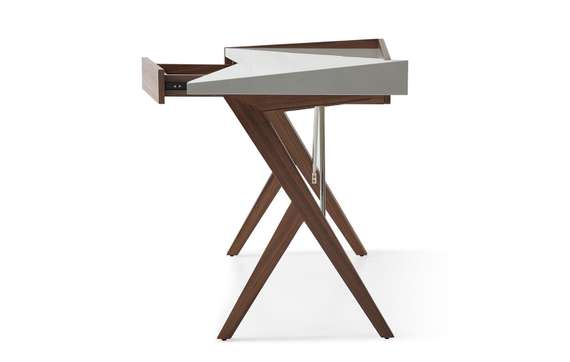 Письменный стол Mysen с выдвижным ящиком, орех