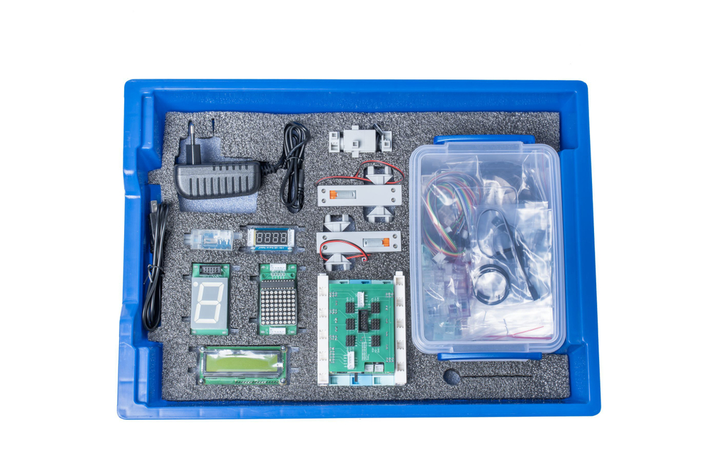 2.24.21. Базовый робототехнический набор для конструирования, изучения электроники и микропроцессоров и информационных систем и устройств