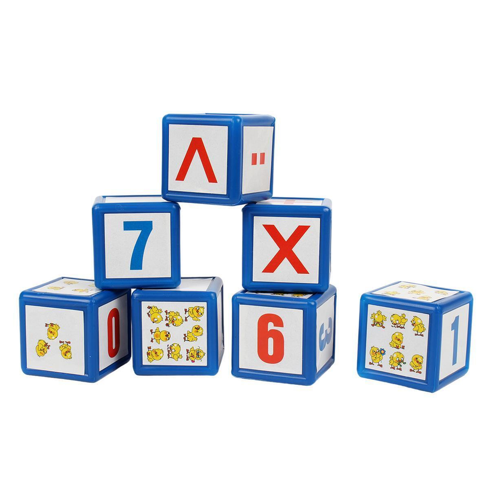 Кубики "Арифметика" 12эл. (5,5 см) (термоусадка) (Т-Ц)