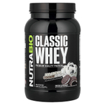 NutraBio, Classic Whey Protein, мороженое с печеньем, 907 г (2 фунта)