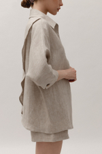 Linen shirt with wings