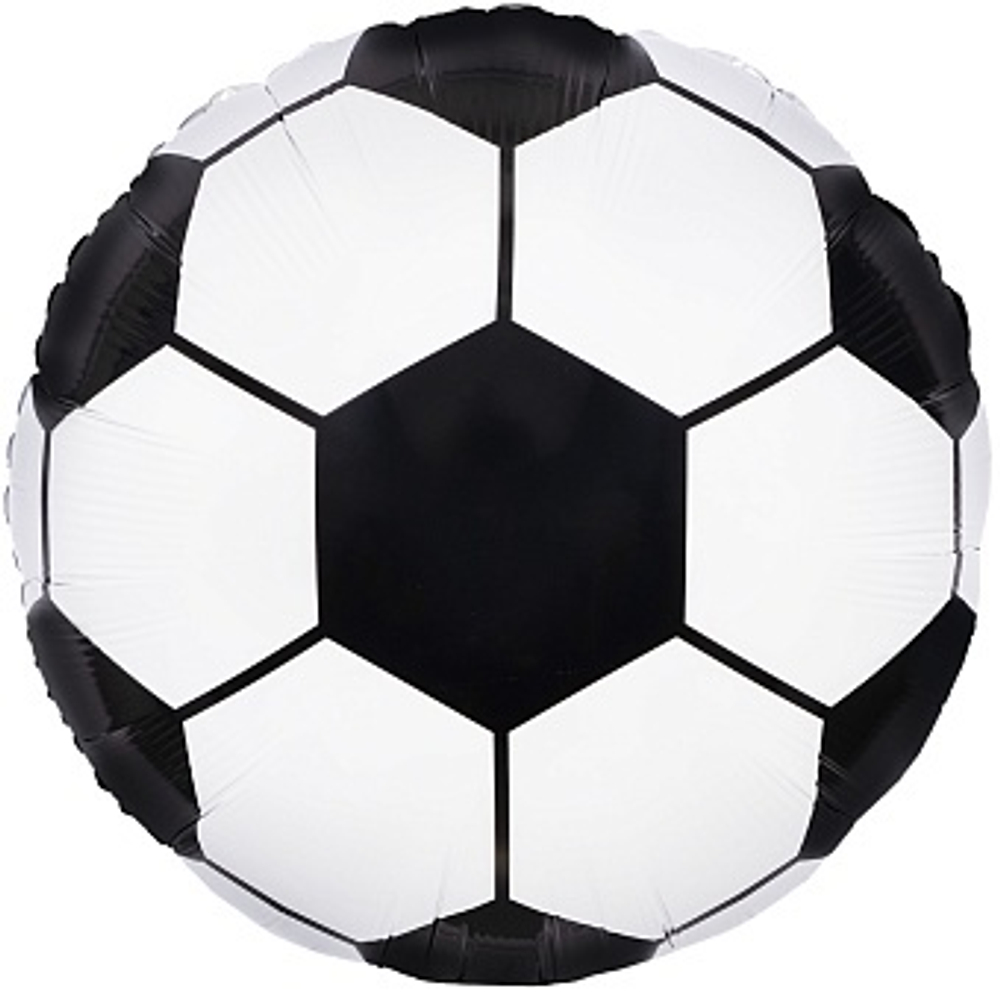 К 18" Круг Футбольный мяч Черный 40 см.