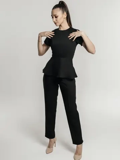 Брюки медицинские черные стрейч