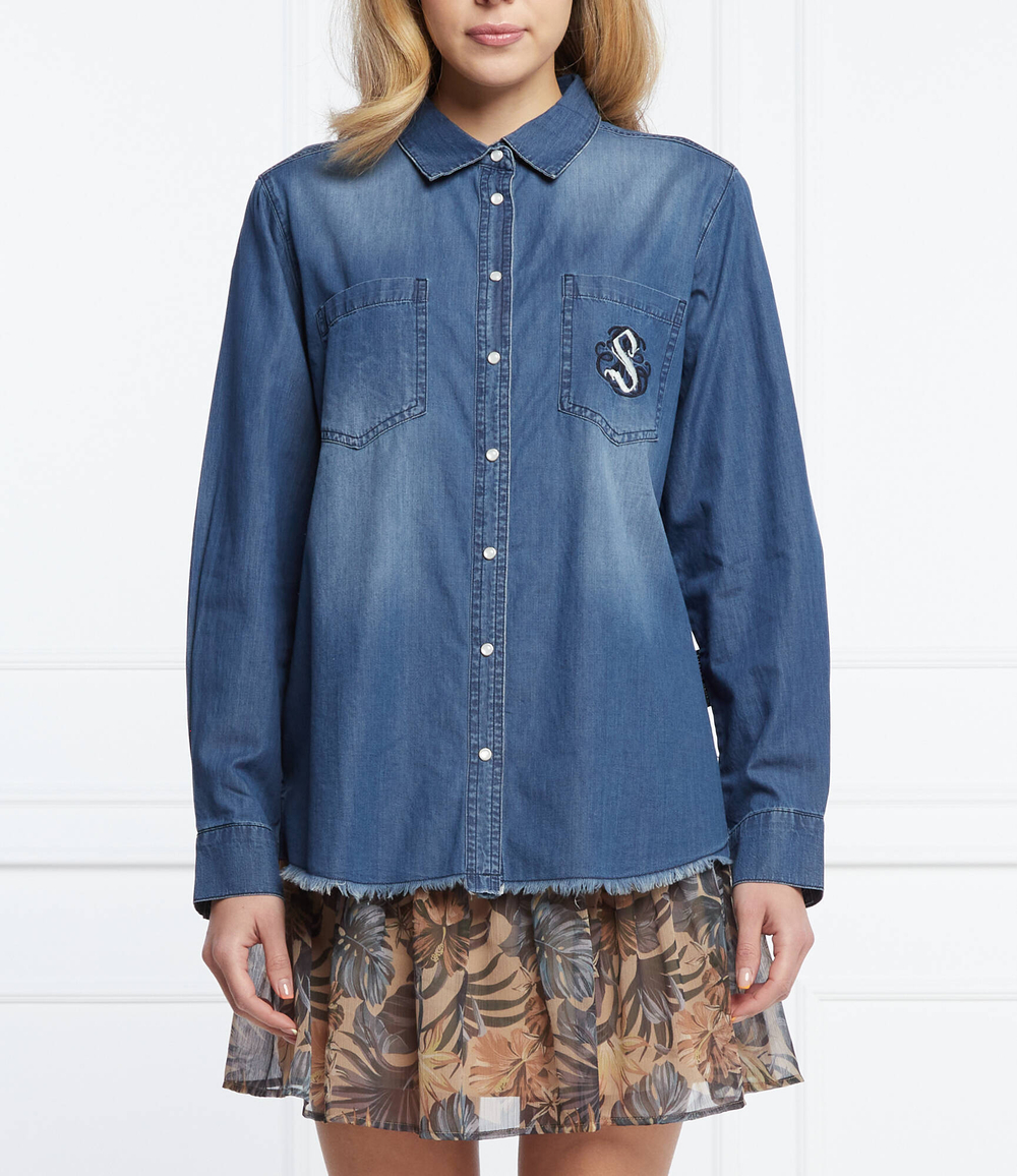 рубашка Silvian Heach - темно-синий (PGP22023CA)