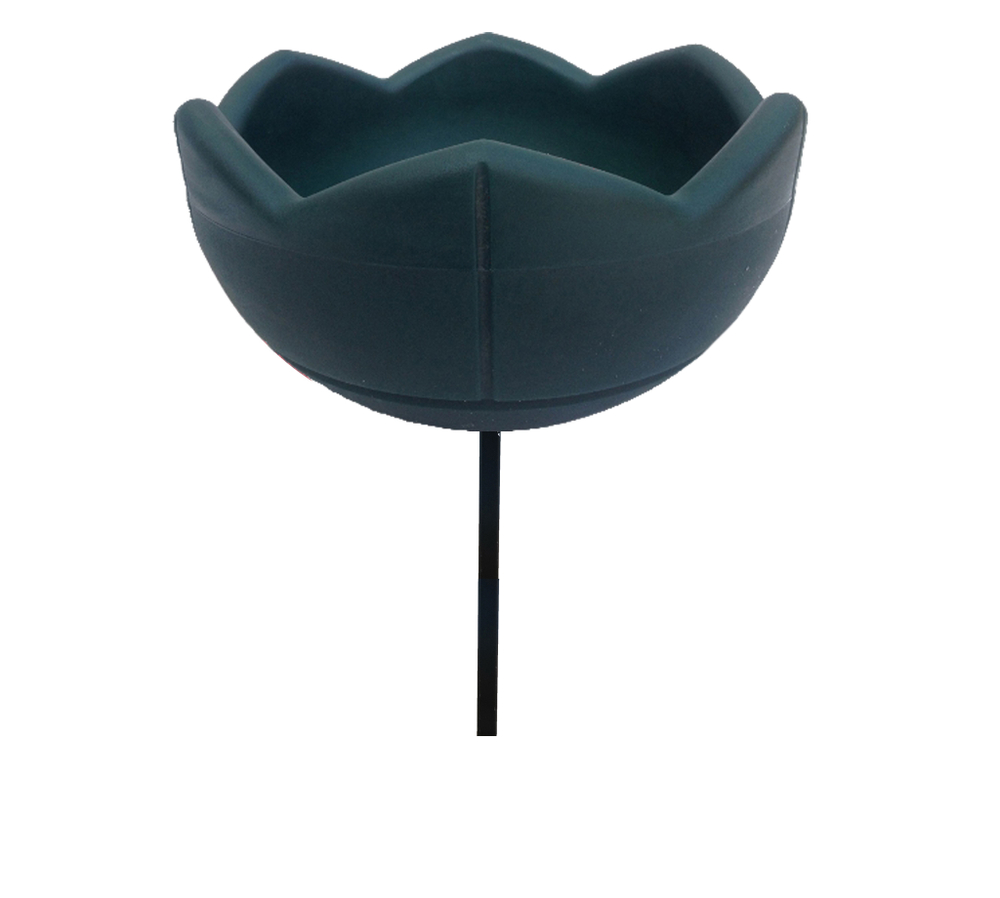 Садовый цветник Гейзер-1 с вазоном 500, цвет зеленый, высота 750