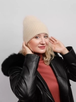 шапка ангора зимняя пушистая вязаная модная