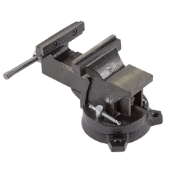 Тиски стальные поворотные с наковальней 4''-100мм RockForce##Rock FORCE RF-6540304