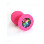 Анальная пробка из силикона rainbow (Цвет: розовый)