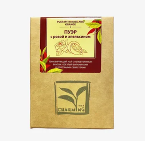 Чай Charming Tea Пуэр с розой и апельсином 100 г