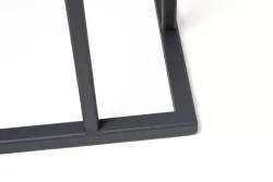 "Женева" интерьерный стол из HPL шестиугольный, D40, H55, цвет "серый гранит"