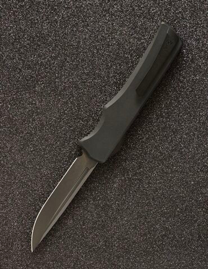 Автоматический складной нож SteelBro Skadi Droppoint DLC Blackwash M390