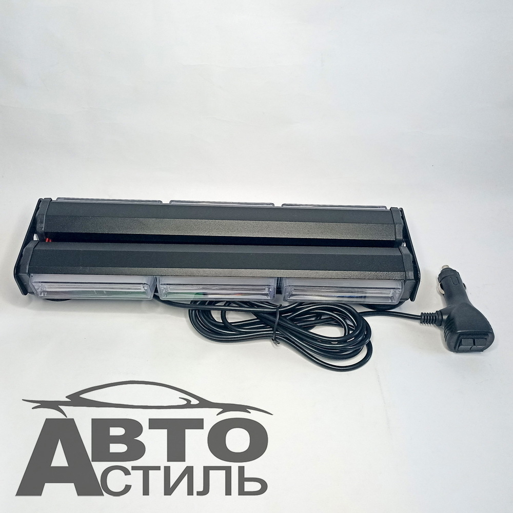 Мигалка-планка-стробоскоп Оранжевая 10-30V балка (шир340мм, 3модуля) 60700