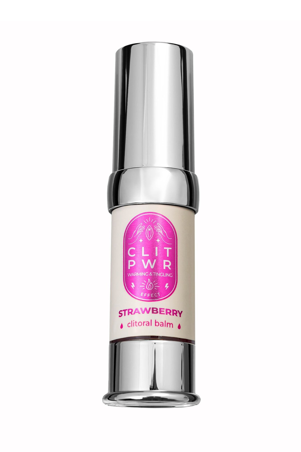 Стимулирующий бальзам для клитора Clit Pwr с ароматом клубники