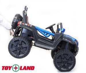 Детский электромобиль Toyland Багги 2019 4х4 синий фото №4