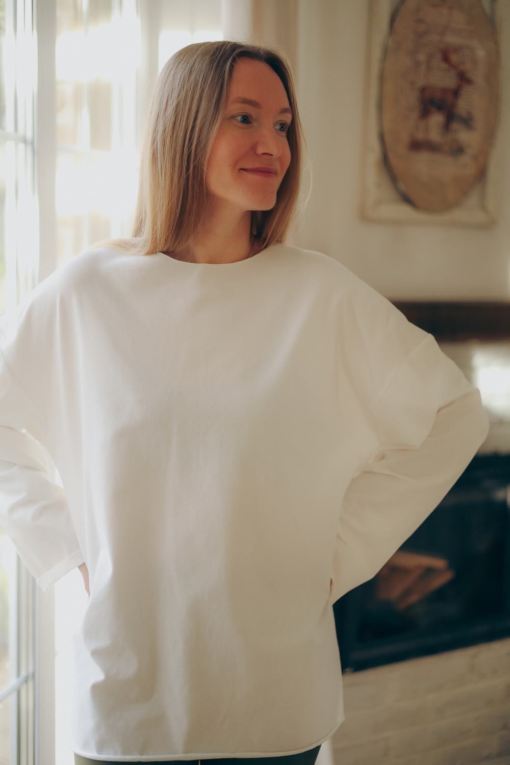Лонгслив Oversize c принтом