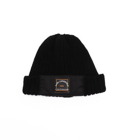 хлопковая шапка Karl Lagerfeld - черный(220W3417)