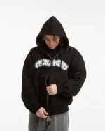 Худи Postaments на молнии Bubbles LW черные