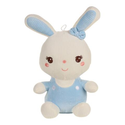 Заяц в комбензоне и с бантом на ухе №2 18x30x18см. (Hand)