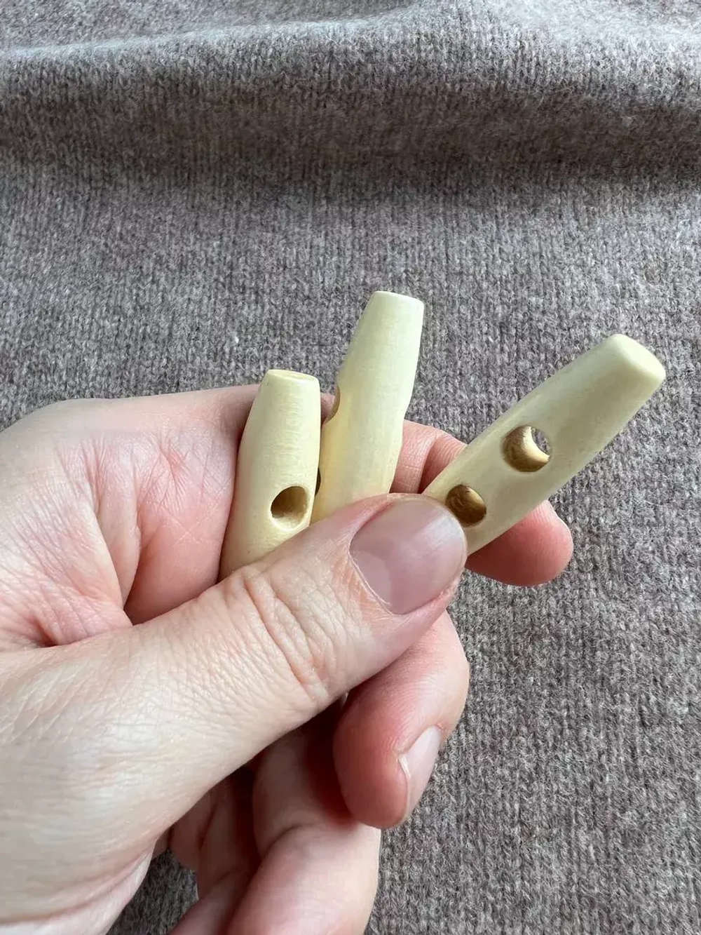 Пуговицы бочонки большие деревянные 50мм