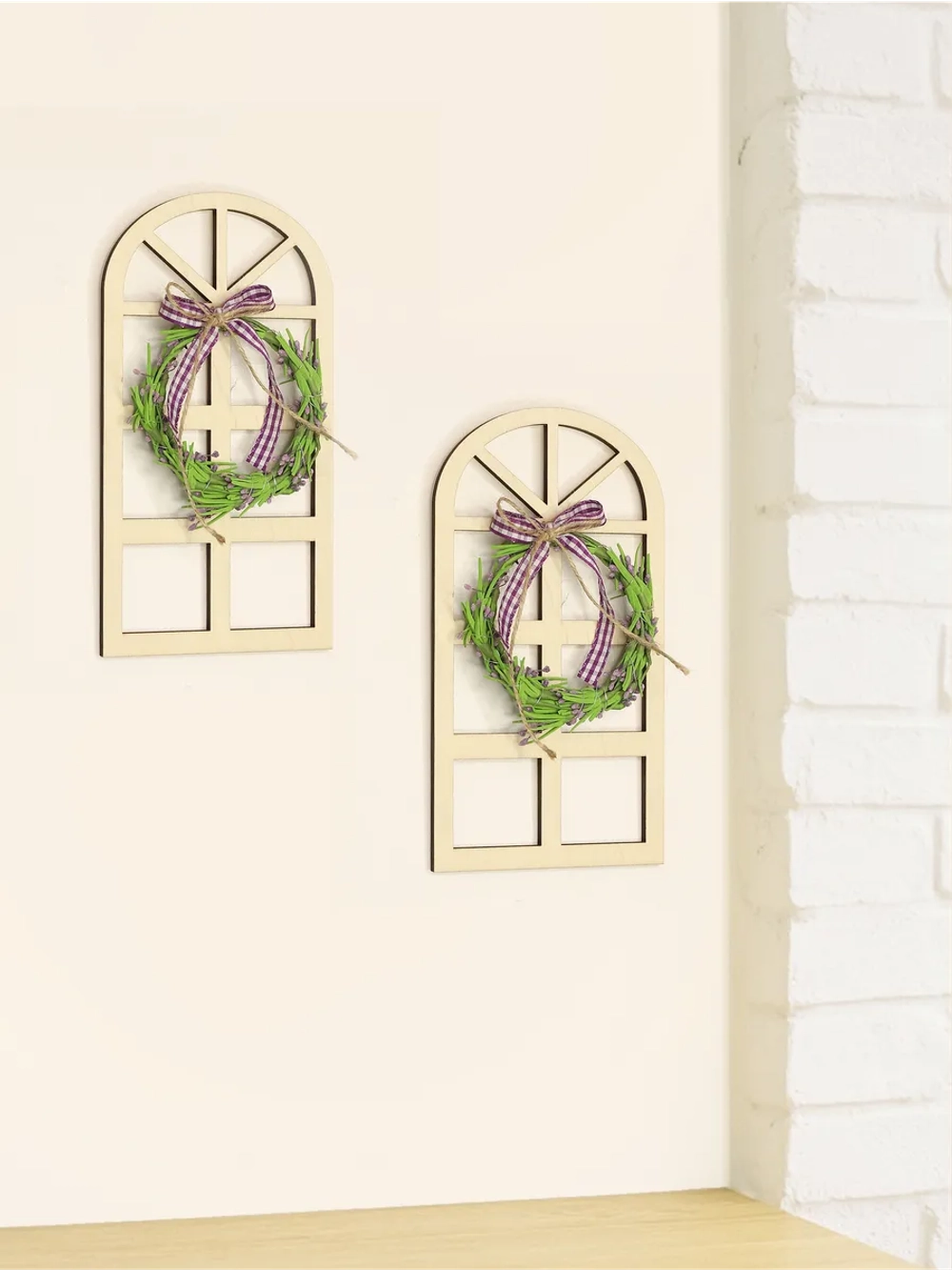 Декоративные окошки с цветами