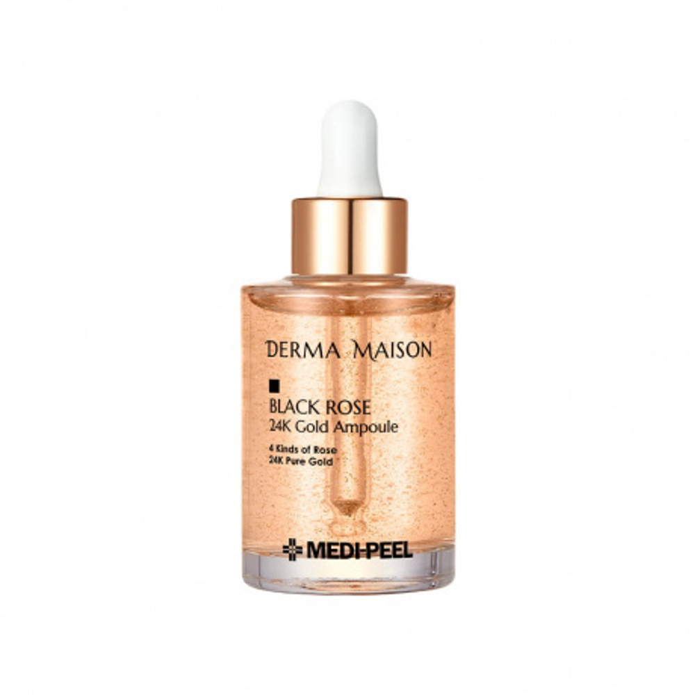 [MEDI-PEEL] Derma Maison Black Rose 24K Gold Ampoule - Ампульная сыворотка с золотом и розой, 95 мл