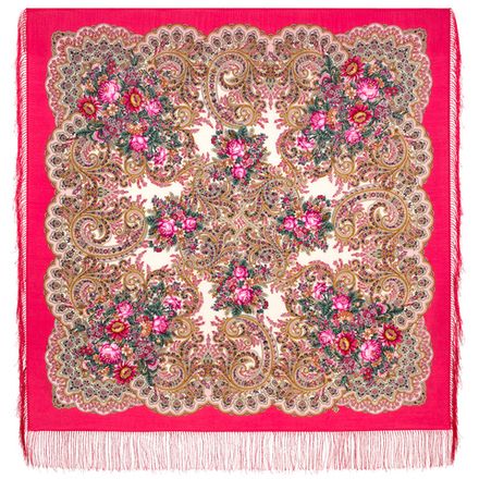 Павловопосадский платок Первая любовь 2105-5