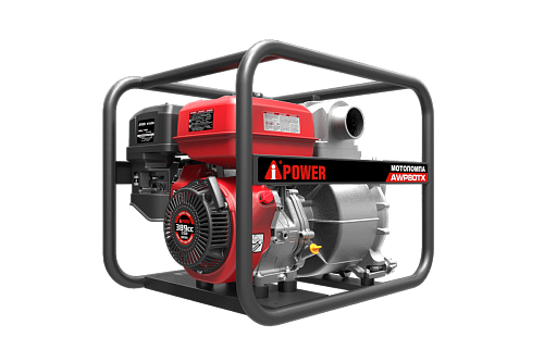 Мотопомпа A-iPower бензиновая для сильно загрязненной воды AWP80TX