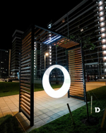 Пергола «Орион» со светящимися LED качелями