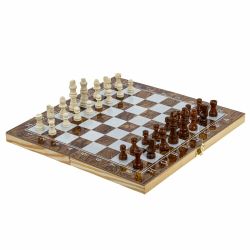 GAEM Игра настольная 3 в 1 (шахматы, шашки, нарды), L34 W17 H4 см