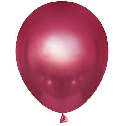 Воздушные шары с гелием и обработкой Chrome Хром Фуксия Лайт Ш 12"/30см