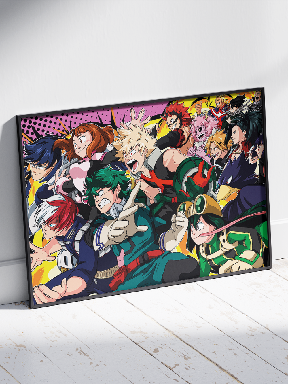 Постер плакат Персонажи Ринулись В Бой My Hero Academia Моя Геройская Академия
