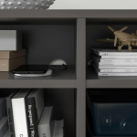 Книжный шкаф  - VIHALS IKEA/ ВИХАЛС ИКЕА,95х37х90 см,  черный