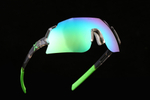 Спортивные очки HILX Savage 2.0 Shiny Crystal Grey Green / Green Mirror Lens