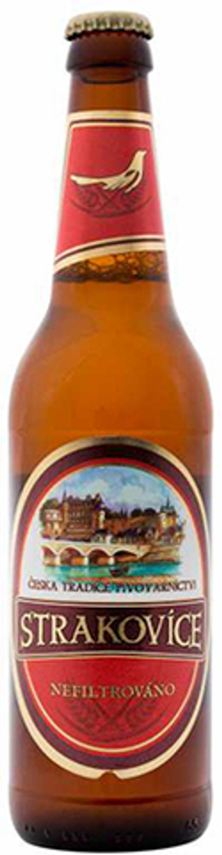 Пиво Страковице Нефильтрованное / Strakovice Nefiltrovano Long-Neck 0.45 - стекло
