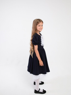 Нарядное школьное платье с подъюбником на 1 сентября