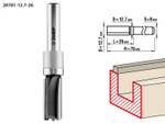 ЗУБР 12.7x26мм, хвостовик 8мм, фреза пазовая прямая с верхним подшипником