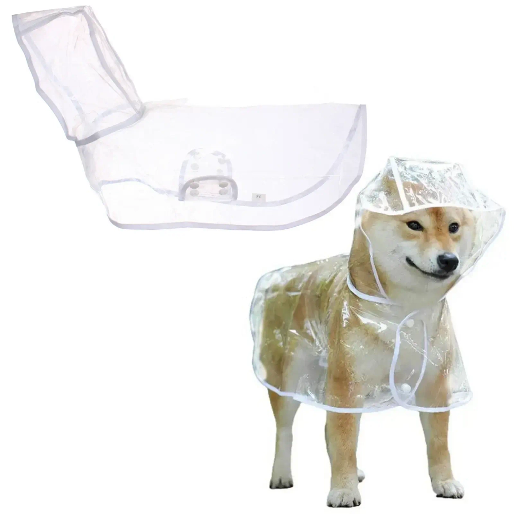 Дождевик для мелких пород собак «KOMFORT», прозрачный, р M