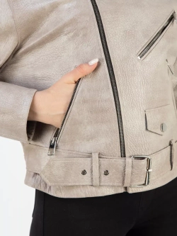 Куртка кожаная натуральная косуха оверсайз