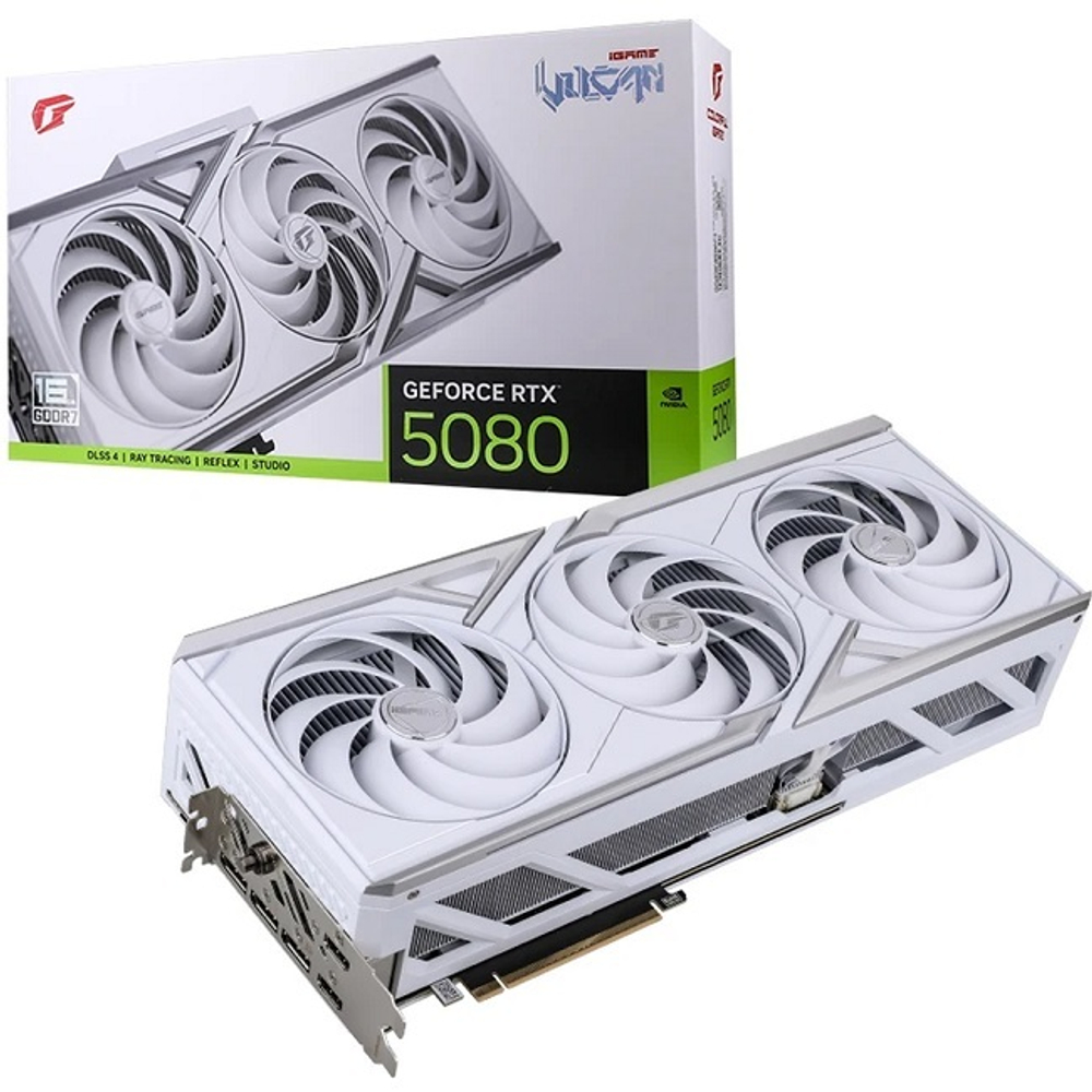 Видеокарта Colorful GeForce RTX 5080 Vulcan W OC 16GB-V 16GB (RTX 5080 VULCAN W OC 16GB-V)