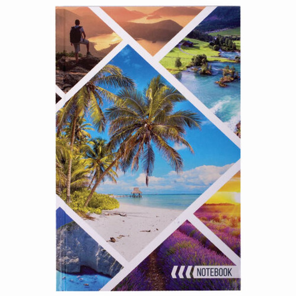 Блокнот А5 (135х206 мм), 80 л., твердый, клетка, выборочный лак, STAFF, "My planet", 111608